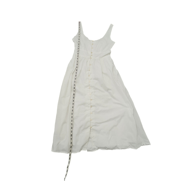 J.Crew Button-front cotton poplin dress White Sz 0 - Picture 13 of 14